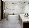 Облицовка мраморной ванной комнаты